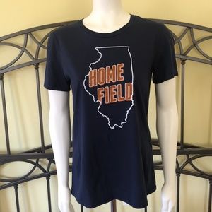 Illinois Fighting Illini Chicago Bears Home Field Graphic T-Shirt